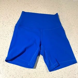 Lululemon Align 6” biker shorts. Color - Poolside
